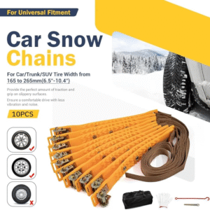 Universal 10pcs Car Snow Chains TPU Wheel Security Chains Adjustable