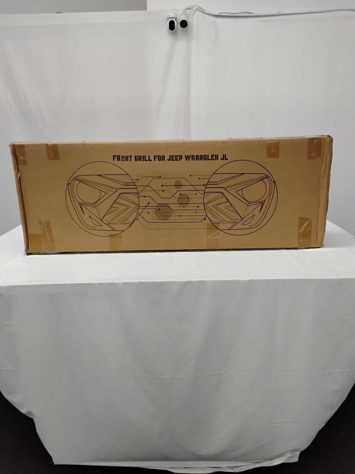 Seven Sparta Front Grill with 3 Amber LED Lights Compatible with 2018-2023 Jeep - Image 3