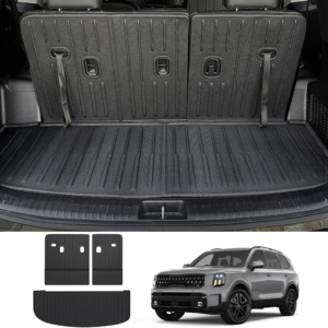 CARESA Cargo Liner Backrest Mat 3 pcs Design for 2020-2024 2025 Kia Telluride