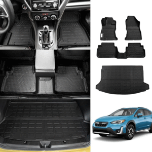 Floor Mats Compatible with 2018-2023 Subaru Crosstrek XV Trunk Mat Cargo Mat