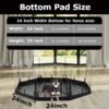 Lot: 1 PJYuCien Octagon Playpen Bottom Pad for 24'' Width 8 Panel Pen, Black | Protect Floor, Easy to Move and Clean, Perfect for Puppy, Duck, and Other Small Animals, Hook Connect liqx 8 26 1 0