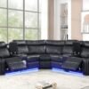 Black Power Recliner Sectional Sofa with Bluetooth & LED (5-Seater) dspic 1cf4144f 98fc 46fa bf59 f4a182269eb0.jpg