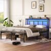 14" Full LED Bed Frame with Storage Headboard & USB-C, Black dspic 3a5a41bd e372 4338 aade d2b48886212c.jpg