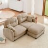 Camel Cloud Sectional L-Shaped Sofa with Ottoman, Chenille dspic 3e4e053b 9f9f 4ce6 ac42 762e006476e3.jpg