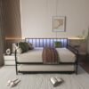 Twin Daybed with Trundle, LED & Charging Station (Black Metal) dspic 67f9fa39 7126 4444 a9c4 7900cf400241.jpg