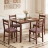 5-Piece Farmhouse Dining Table Set with 4 Chairs, Light Brown dspic 90ff5858 707a 42e3 b001 c9dd649131be.jpg