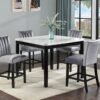 5-Piece Counter Height Dining Set with Faux Marble Top and Upholstered Chairs, Black & White dspic 9d824874 f51a 4828 9759 44b1e8a26f3b.jpg