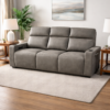 84" Power Reclining Leather Sofa (Gray) greymel 1 image.png