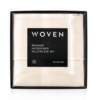WOVEN Brushed Microfiber Pillowcase Set – Standard, Cream White malouf woven microfiber sheets.png