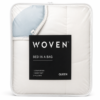 Woven Bed in a Bag Comforter Set – Complete Bedding Bundle (White) woven bed in a bag queen 2.png